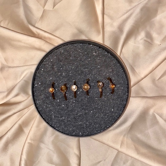 Neutral Smooth Gemstone Rings - Picture 3 of 7